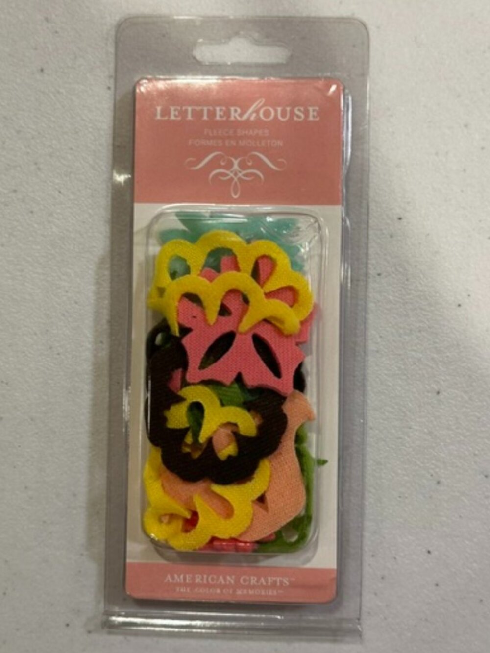 NEW American Crafts Letter House Fleece Shapes-20+ pieces